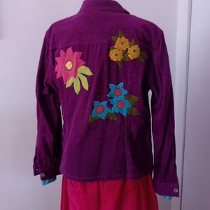 🌸Oilily embroidered corduroy shirt jacket🌸